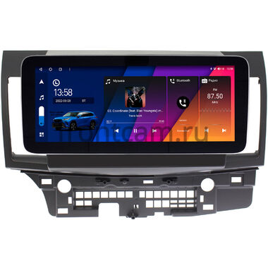 Mitsubishi Lancer 10 2007-2017 (для авто без Rockford) 12.3 дюйма Canbox PRO-Line 4343-1021 на Android 13 (4G-SIM, 12/256, DSP, QLed) Mercedes Style
