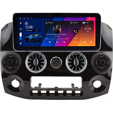 GAZ Газел Бизнес (Gazele Business) (черная, глянцевая) 12.3 дюйма Canbox H-Line 7860-1551 на Android 10 (4G-SIM, 4/32, DSP, QLed) Mercedes Style