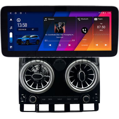 Volkswagen Touareg 2002-2010 (глянцевая) 12.3 дюйма Canbox H-Line 7861-1640 на Android 10 (4G-SIM, 4/64, DSP, QLed) Mercedes Style
