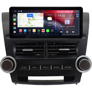 Toyota Highlander 2 (U40) 2007-2013 10.25 дюйма Canbox GTR-4025-0855 на Android 10 (CarPlay, 4/64, DSP, QLed) Audi Style
