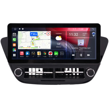 Hyundai Solaris 2 2017-2020 (черная глянцевая) 10.25 дюйма Canbox GTR-4025-1582 на Android 10 (CarPlay, 4/64, DSP, QLed) Audi Style