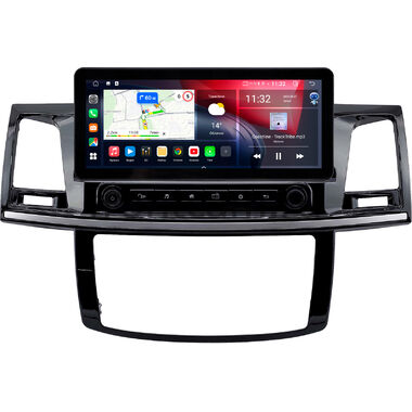 Toyota Fortuner, Hilux 7 2004-2015 (с кондиционером или климат-контролем) 10.25 дюйма Canbox GTR-4025-1950 на Android 10 (CarPlay, 4/64, DSP, QLed) Audi Style