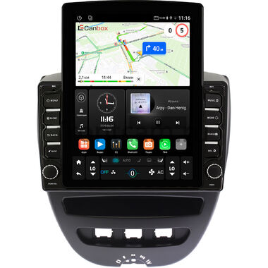 Citroen C1 2005-2014 Canbox GT095-10-1152 на Android 10 (QLed, 2/32, DSP, CarPlay)