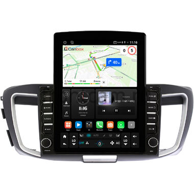 Honda Accord 9 2012-2019 Canbox GT095-10-1156 на Android 10 (QLed, 2/32, DSP, CarPlay)