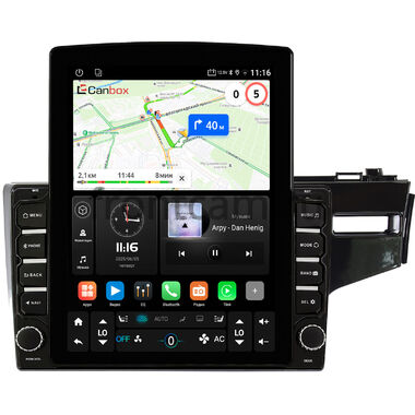 Honda Fit 3 2013-2020 (глянцевая, правый руль) Canbox GT095-10-508 на Android 10 (QLed, 2/32, DSP, CarPlay)