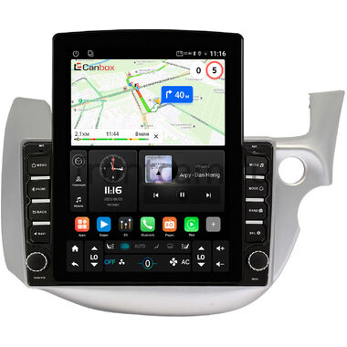 Honda Fit 2 2007-2014 (светло-серая) Canbox GT095-10-671 на Android 10 (QLed, 2/32, DSP, CarPlay)