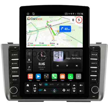 Hyundai Creta 2 2021-2024 (темно-серая) Canbox GT095-10-HY247T на Android 10 (QLed, 2/32, DSP, CarPlay)