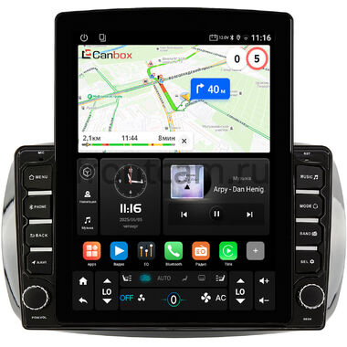 Smart Fortwo 3, Forfour 2 2014-2024 (для авто без цветного дисплея) Canbox GT095-9-019 на Android 10 (QLed, 2/32, DSP, CarPlay)