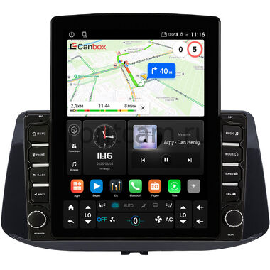 Hyundai i30 3 2017-2024 (глянцевая) Canbox GT095-9-071 на Android 10 (QLed, 2/32, DSP, CarPlay)