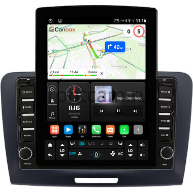 Skoda Superb 2 (B6) 2008-2015 Canbox GT095-9-1219 на Android 10 (QLed, 2/32, DSP, CarPlay)
