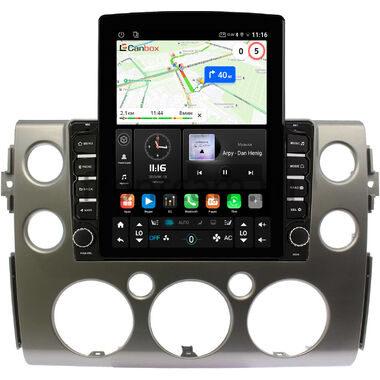 Toyota FJ Cruiser 2006-2022 (серебро) Canbox GT095-9-189 на Android 10 (QLed, 2/32, DSP, CarPlay)
