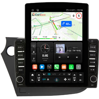 Honda Insight 2 2009-2014 (левый руль) Canbox GT095-9-303 на Android 10 (QLed, 2/32, DSP, CarPlay)