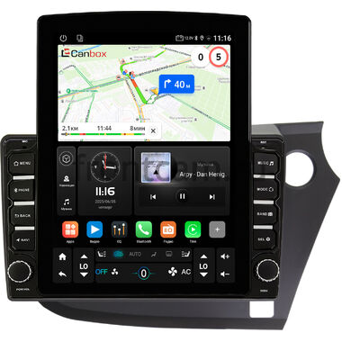 Honda Insight 2 2009-2014 (правый руль) Canbox GT095-9-304 на Android 10 (QLed, 2/32, DSP, CarPlay)