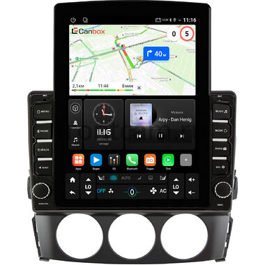 Mazda MX-5 3 (NC) 2005-2015 Canbox GT095-9-519 на Android 10 (QLed, 2/32, DSP, CarPlay)