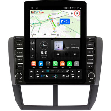 Subaru Forester 3, Impreza 3 2007-2013 Canbox GT095-9080 на Android 10 (QLed, 2/32, DSP, CarPlay)