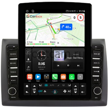 Fiat Stilo 2001-2007 Canbox GT095-9138 на Android 10 (QLed, 2/32, DSP, CarPlay)