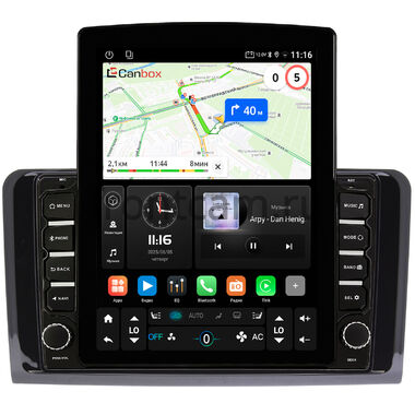 Mercedes GL-klasse (X164), ML-klasse (W164) 2005-2011 (глянцевая) Canbox GT095-9249 на Android 10 (QLed, 2/32, DSP, CarPlay)