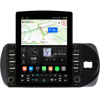 Toyota Vitz 3 (XP130) 2014-2020 (Тип 1) Canbox GT095-9374 на Android 10 (QLed, 2/32, DSP, CarPlay)