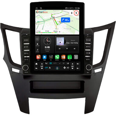 Subaru Legacy 5, Outback 4 2009-2014 (черная, левый руль) Canbox GT095-9-0087 на Android 10 (QLed, 2/32, DSP, CarPlay)