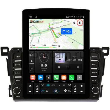 Toyota RAV4 4 (XA40) 2012-2019 Canbox GT095-9-1285 на Android 10 (QLed, 2/32, DSP, CarPlay)