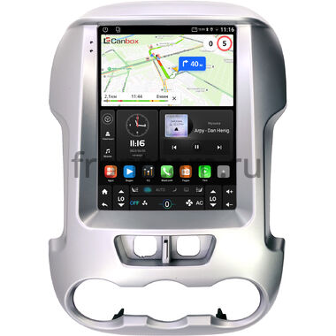 Ford Ranger 3 2011-2015 (серебро) Canbox (Tesla style) 9.7 дюймов 2/32 GT096-1312-103 на Android 10 (QLed, DSP, CarPlay)