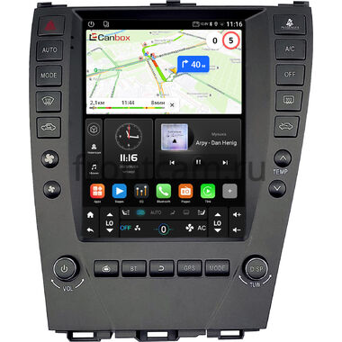 Lexus ES 5 2006-2012 (для топовой комплектации) Canbox (Tesla style) 9.7 дюймов 2/32 GT096-1312-115 на Android 10 (QLed, DSP, CarPlay)