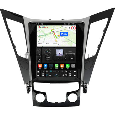 Hyundai Sonata 6 (YF) 2009-2014 Canbox (Tesla style) 9.7 дюймов 2/32 GT096-1312-130 на Android 10 (QLed, DSP, CarPlay)