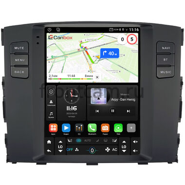 Mitsubishi Pajero 4 2006-2024 (c Rockford) Canbox (Tesla style) 9.7 дюймов 2/32 GT096-1312-131 на Android 10 (QLed, DSP, CarPlay)