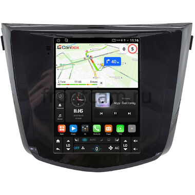 Nissan Qashqai 2, X-Trail (T32) 2013-2022 (глянцевая, для авто с 1 камерой, без NAVI, без кругового обзора) Canbox (Tesla style) 9.7 дюймов 2/32 GT096-1312-134 на Android 10 (QLed, DSP, CarPlay)