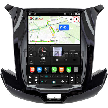 Chevrolet Cruze 2 2015-2019 (с усилителем) Canbox (Tesla style) 9.7 дюймов 2/32 GT096-1312-147 на Android 10 (QLed, DSP, CarPlay)