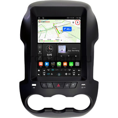 Ford Ranger 3 2011-2015 Canbox (Tesla style) 9.7 дюймов 2/32 GT096-1312-151 на Android 10 (QLed, DSP, CarPlay)