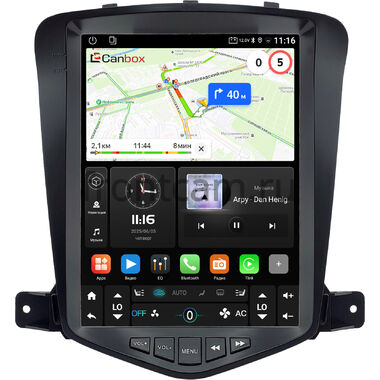Chevrolet Cruze 2008-2012 Canbox (Tesla style) 9.7 дюймов 2/32 GT096-1312-157 на Android 10 (QLed, DSP, CarPlay)