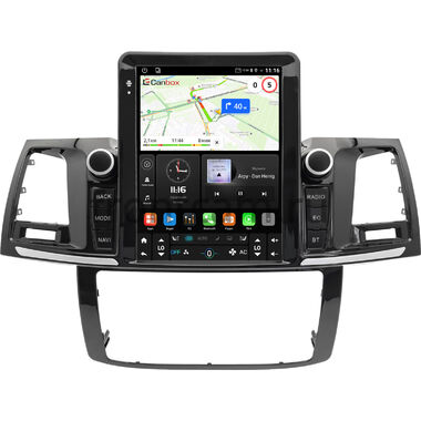 Toyota Fortuner, Hilux 7 2004-2015 (авто без климат-контроля) Canbox (Tesla style) 9.7 дюймов 2/32 GT096-1312-158 на Android 10 (QLed, DSP, CarPlay)