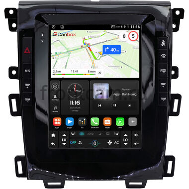 Ford Edge 2010-2014 (глянцевая) Canbox (Tesla style) 9.7 дюймов 2/32 GT096-1312-169 на Android 10 (QLed, DSP, CarPlay)