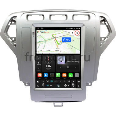Ford Mondeo 4 2006-2010 (серебряная) Canbox (Tesla style) 9.7 дюймов 4/64 GTR096-1312-190 на Android 10 (QLed, DSP, CarPlay)