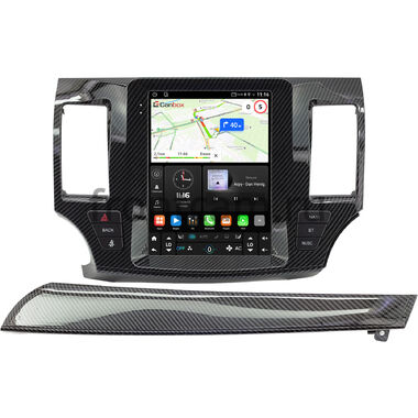 Mitsubishi Lancer 10 2007-2017 (карбон) Canbox (Tesla style) 9.7 дюймов 2/32 GT096-1312-192 на Android 10 (QLed, DSP, CarPlay)