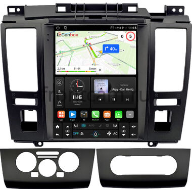 Nissan Tiida 2004-2013 (графит) Canbox (Tesla style) 9.7 дюймов 4/64 GTR096-1312-206 на Android 10 (QLed, DSP, CarPlay)