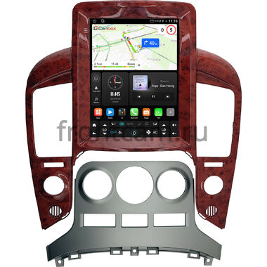 Hyundai Grand Starex, H1 2 2007-2015 (авто без климат-контроля, глянцевая, цвет под дерево) Canbox (Tesla style) 9.7 дюймов 4/64 GTR096-1312-209 на Android 10 (QLed, DSP, CarPlay)