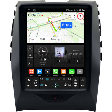 Ford Edge 2 2015-2024 Canbox (Tesla style) 9.7 дюймов 2/32 GT096-1312-221 на Android 10 (QLed, DSP, CarPlay)
