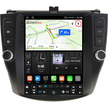 Honda Accord 7 2002-2008 (Тип 2) Canbox (Tesla style) 9.7 дюймов 4/64 GTR096-1312-238 на Android 10 (QLed, DSP, CarPlay)