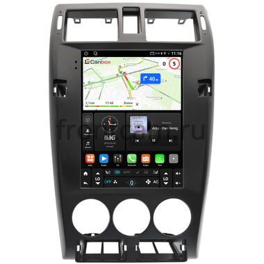 Lada Priora 2007-2013 (черная, матовая) Canbox (Tesla style) 9.7 дюймов 2/32 GT096-1312-252 на Android 10 (QLed, DSP, CarPlay)