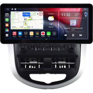 Hyundai Solaris, Accent 4 2010-2019 12.3 дюйма Canbox GTR1231-0781 на Android 10 (CarPlay, 4/64, DSP, QLed) Audi Style