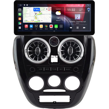 Lada Granta, Granta Sport 2011-2018, ВИС 2349 2013-2017 (черная, матовая) 12.3 дюйма Canbox GTR1231-0873 на Android 10 (CarPlay, 4/64, DSP, QLed) Audi Style