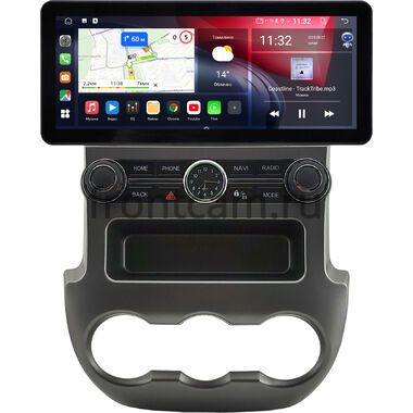 Ford Ranger 3 2011-2015 (серая) 12.3 дюйма Canbox GT1231-0983 на Android 10 (CarPlay, 2/32, DSP, QLed) Audi Style