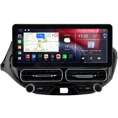 Lada Vesta SW Cross, Vesta 2015-2022 (для авто без Enjoy, Вид 3)  12.3 дюйма Canbox GT1231-1687 на Android 10 (CarPlay, 2/32, DSP, QLed) Audi Style