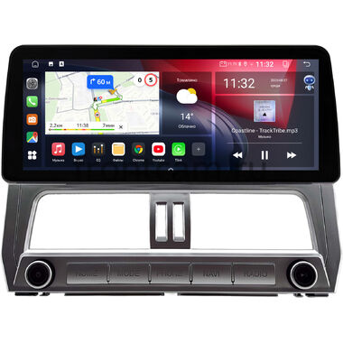 Toyota Land Cruiser Prado 150 2017-2024 (Тип 2) 12.3 дюйма Canbox GT1233-0298 на Android 10 (CarPlay, 2/32, DSP, QLed) BMW Style