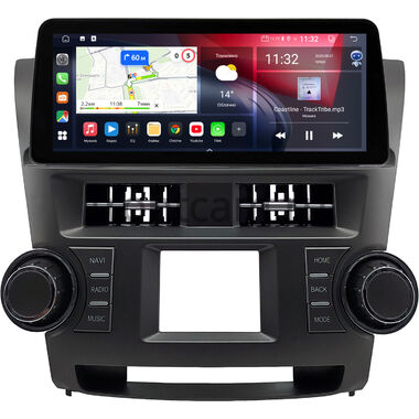 Toyota Highlander 2 (U40) 2007-2013 (Вид 1) 12.3 дюйма Canbox GTR1233-0528 на Android 10 (CarPlay, 4/64, DSP, QLed) BMW Style