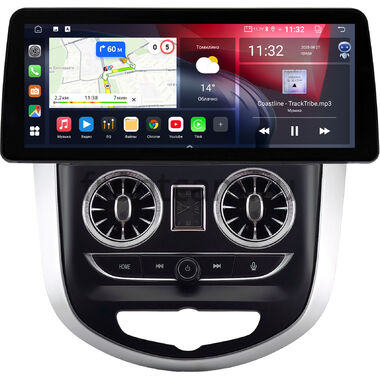 Hyundai Solaris, Accent 4 2010-2019 12.3 дюйма Canbox GTR1233-0978 на Android 10 (CarPlay, 4/64, DSP, QLed) BMW Style