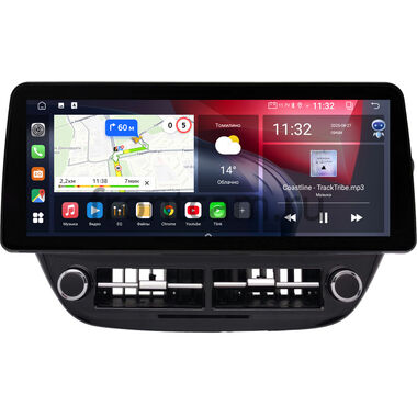 Hyundai Solaris 2 2017-2020 (черная глянцевая) 12.3 дюйма Canbox GTR1233-1582 на Android 10 (CarPlay, 4/64, DSP, QLed) BMW Style