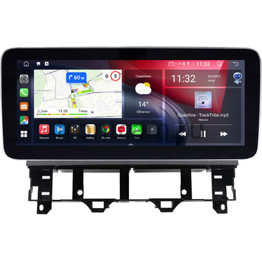 Mazda 6 (GG), Atenza 2002-2008 (джойстик в комплекте) 12.3 дюйма Canbox GT1232-0077 на Android 10 (CarPlay, 2/32, DSP, QLed) Mercedes Style